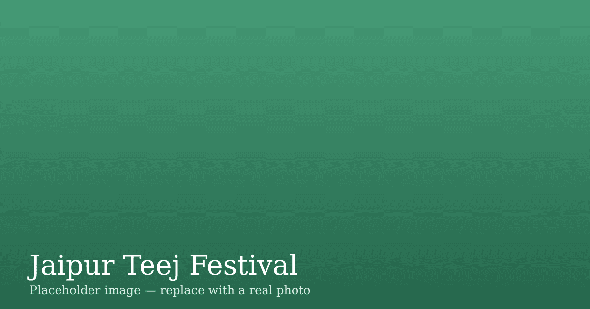 Jaipur Teej Festival